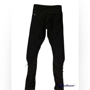 Fabletics leggings with mesh detail in black